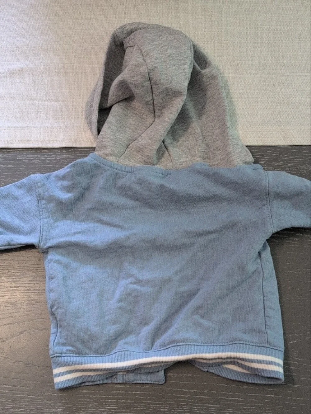 Carter's Light Blue Hooded Sweatshirt with Gray Lining